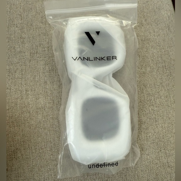 NWT VANLINKER Cute Square Inflated white retro Sunglasses - Picture 4 of 5